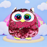 Peluche Búho con Lentejuelas, Color Rosa
