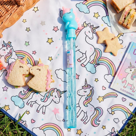 Vara de Burbujas, Unicornio, Color Azul