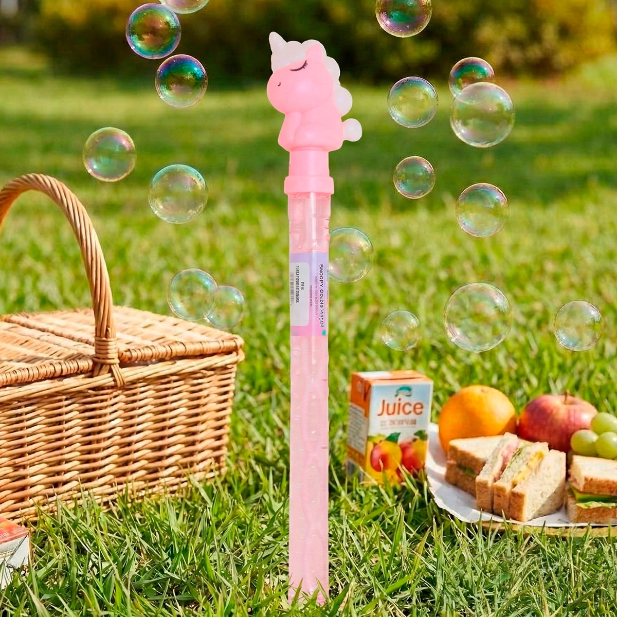 Vara de Burbujas, Unicornio, Color Rosa
