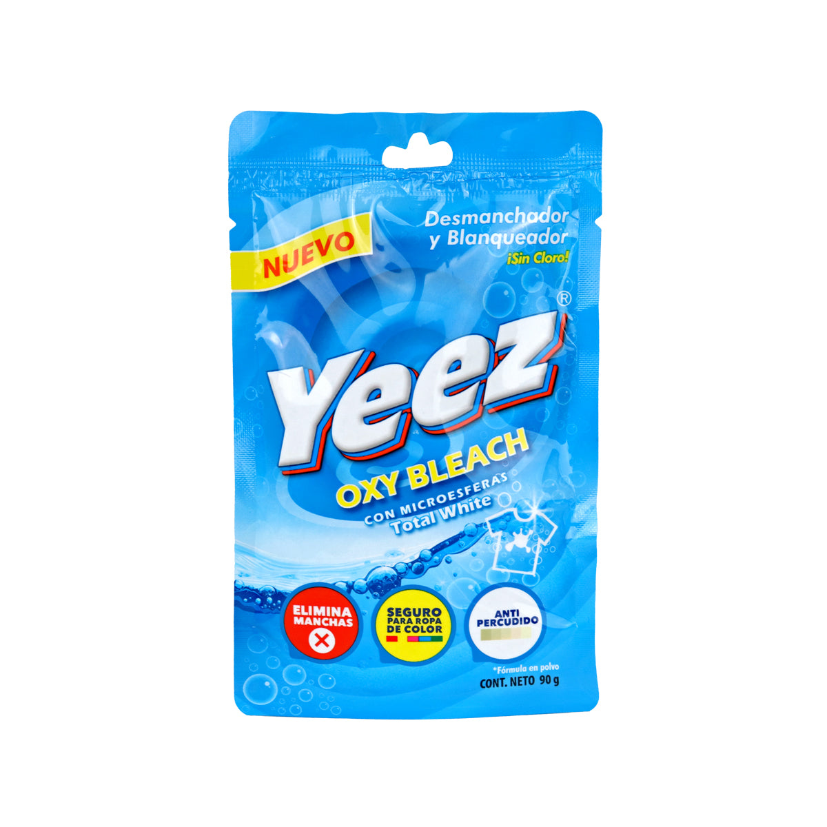 Desmanchador y Blanqueador para Ropa 90 gr, Yeez Oxy Bleach