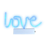 Letrero Love con Luz Led, color Azul