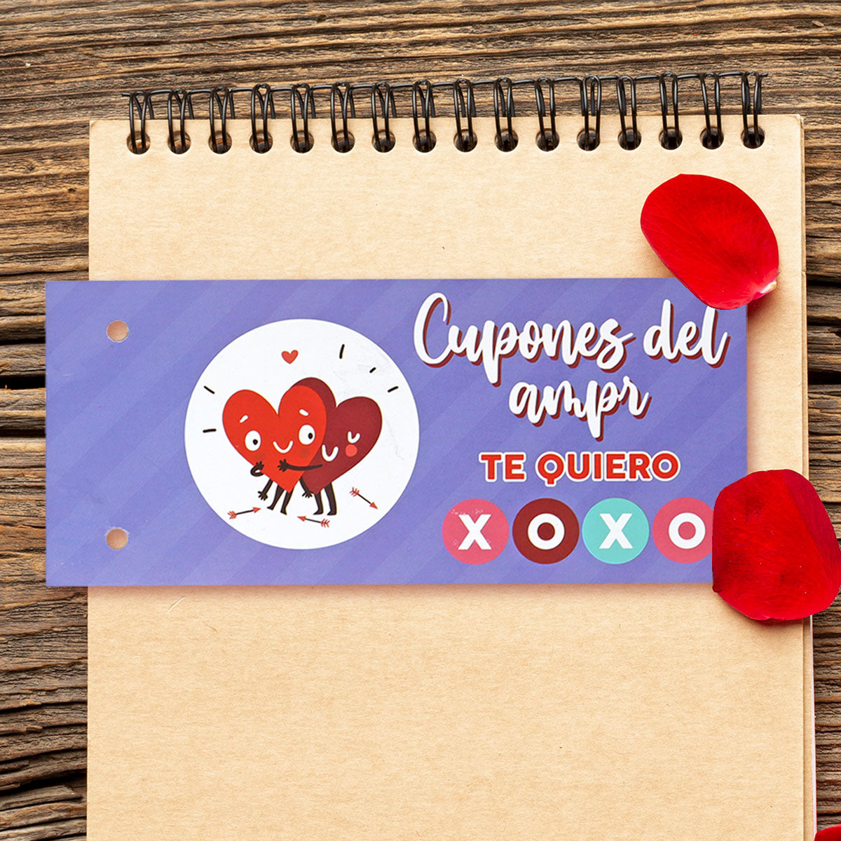 Cupones de "Te Quiero" para el Dí­a de San Valentí­n, 10 pza.