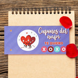 Cupones de "Te Quiero" para el Dí­a de San Valentí­n, 10 pza.