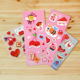 Stickers para San Valentín, Love, 4 pzas