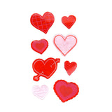 Corazones Gel Clings, Set de 10 Pzas
