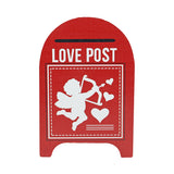 Buzón MDF con Diseño Cupido "Love Post" color Rojo