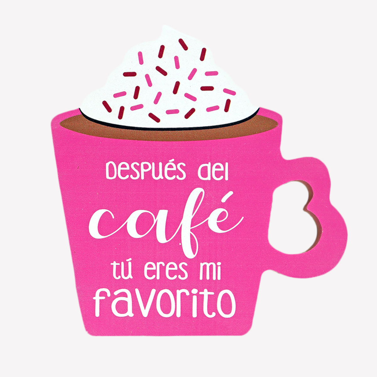 MDF Decorativo Taza San Valentín, color Fiusha