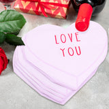 Servilletas Desechables con Diseño de Corazón, Be Mine color Lila
