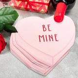 Servilletas Desechables con Diseño de Corazón, Be Mine color Rosa