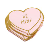 Servilletas Desechables con Diseño de Corazón, Be Mine color Rosa