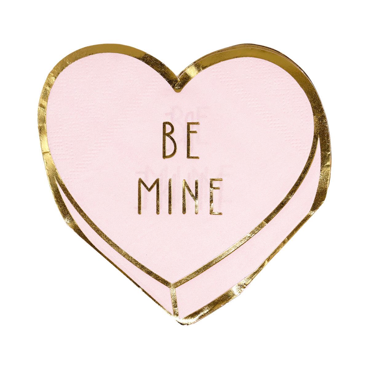 Servilletas Desechables con Diseño de Corazón, Be Mine color Rosa