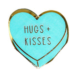 Servilletas Desechables con Diseño de Corazón, Kisses color Aqua