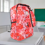 Mochila con Diseño de Flores, Color Rojo