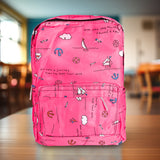 Mochila con Diseño de Barquitos, Color Rosa
