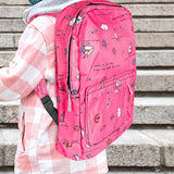 Mochila con Diseño de Barquitos, Color Rosa