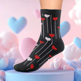 Calcetines de Corazón, color Negro