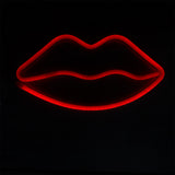 Lámpara LED en Forma de Labios, color Rojo