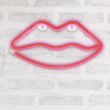 Lámpara LED en Forma de Labios, color Rojo