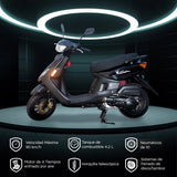 Motocicleta Acapulco Kiwo 150 2025, color Negro