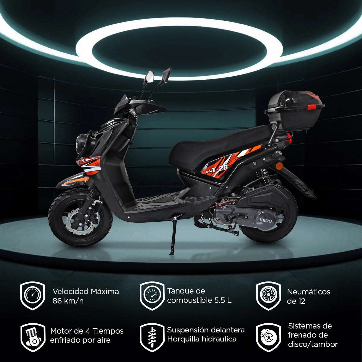 Motocicleta Kiwo KWS 150 2025, color Plata