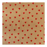 Papel de Regalo Kraft de Corazones