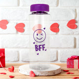 Botella de Plástico BFF, color Morado