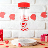 Botella de Plástico XOXO, color Rojo