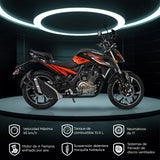 Motocicleta Kiwo KY 200 2025, Color Negro