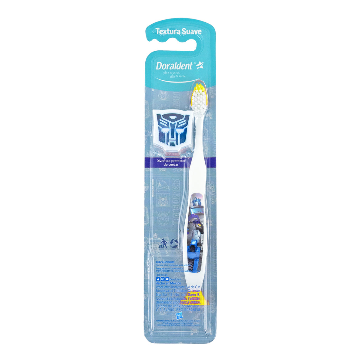 Cepillo Dental Doraldent Infantil Transformers, color Amarillo