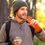Cilindro de Agua de Plástico, Color Naranja, 1L