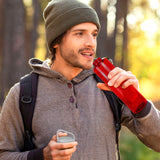 Cilindro de Agua de Plástico, Color Rojo, 1L