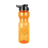Botella de Agua de Plástico, Color Naranja, 850 ml