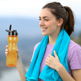 Botella de Agua de Plástico, Color Naranja, 850 ml