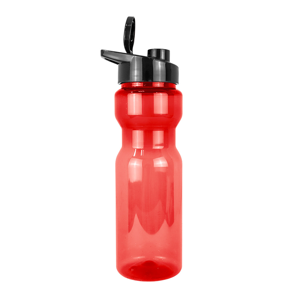 Botella de Agua de Plástico, Color Rojo, 850 ml