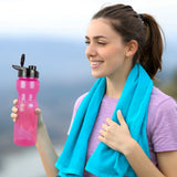 Botella de Agua de Plástico, Color Rosa, 850 ml