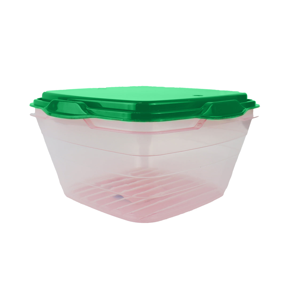 Contenedor Transparente, Tapa Color Verde, 1.8 L