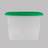 Contenedor Transparente, Tapa Texturizada Color Verde, 1.2 L