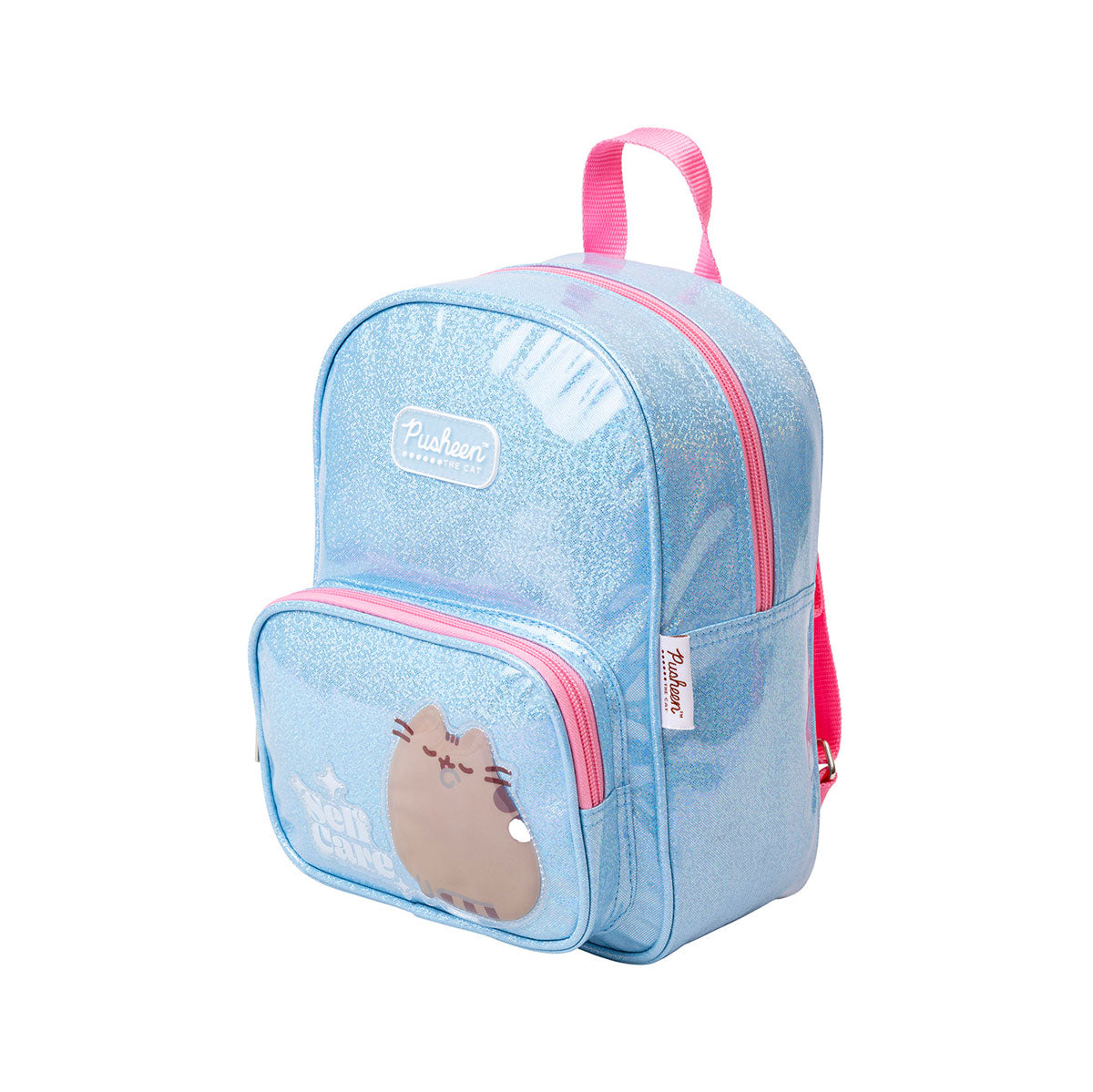 Mochila con Diseño de Pusheen, color Azul con Rosa