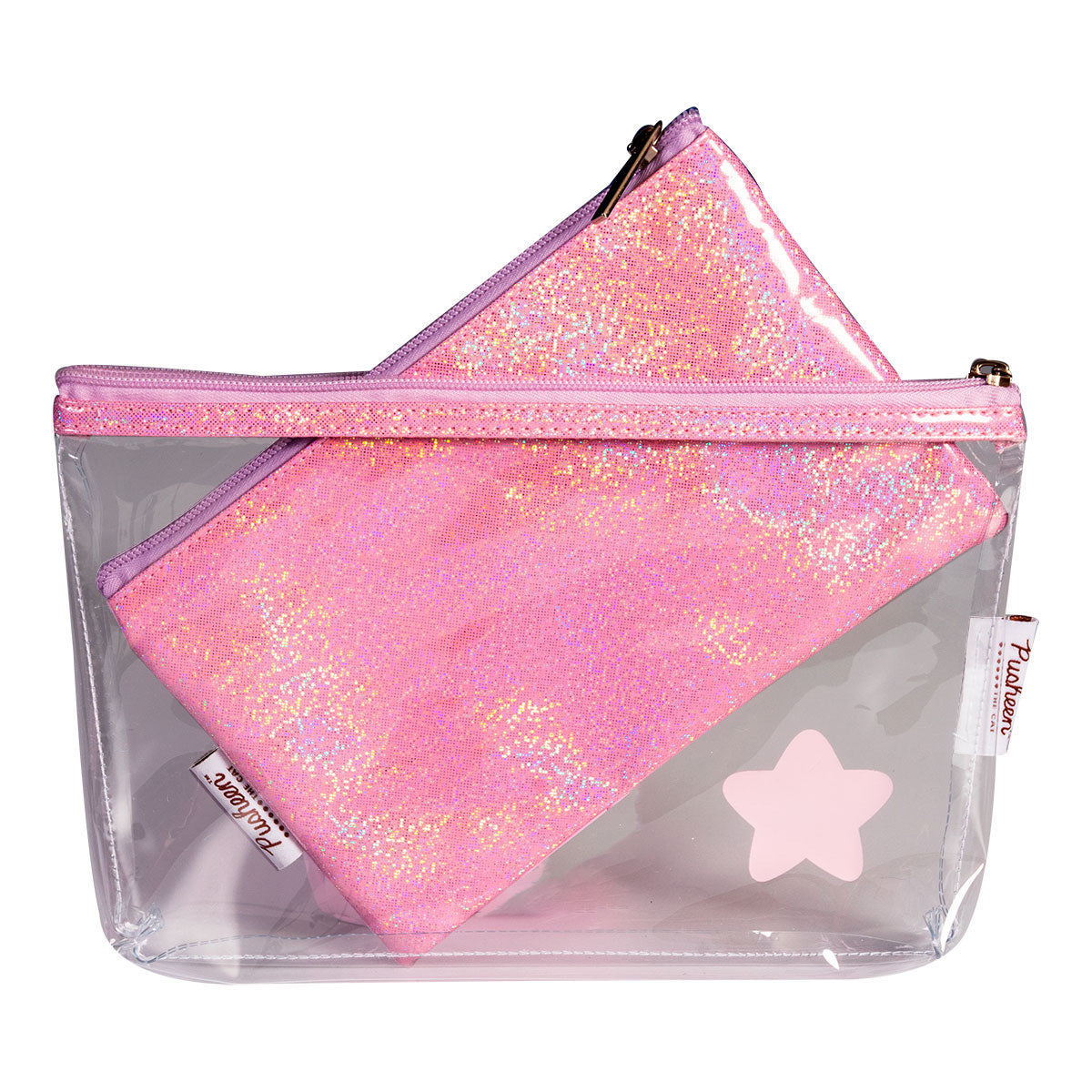 Lapicera Doble color Rosa con Diseño de Pusheen