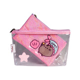 Lapicera Doble color Rosa con Diseño de Pusheen