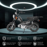Motocicleta Kiwo UMI70, color Negro 2025
