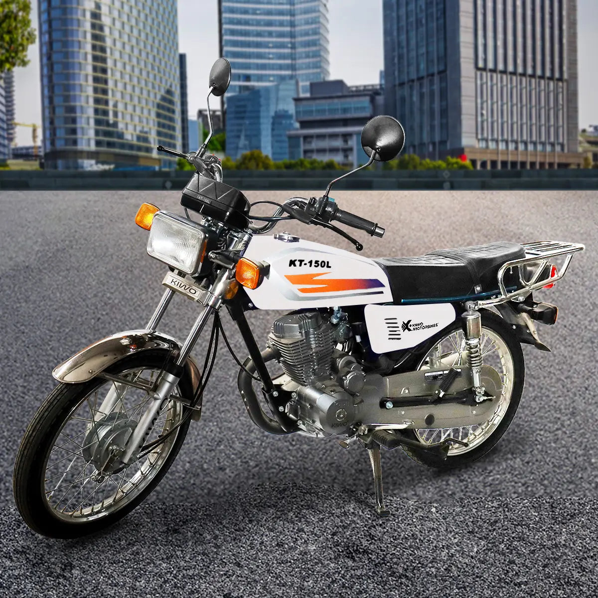 Motocicleta Kiwo, KT-150L 2025, Color Blanco