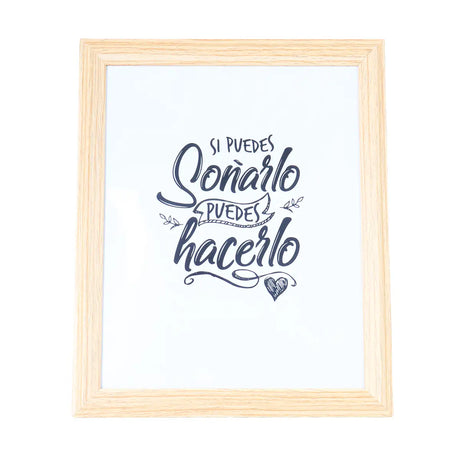 Portarretrato, Si Puedes Soñarlo Puedes Hacerlo, Madera
