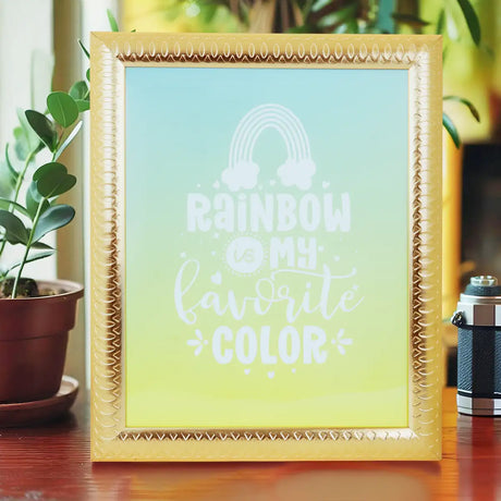 Portarretrato, Rainbow is My Favorite Color, Color Dorado