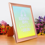 Portarretrato, Rainbow is My Favorite Color, Color Bronce