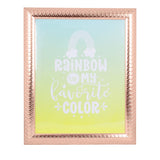 Portarretrato, Rainbow is My Favorite Color, Color Bronce