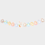 Banner Decorativo "Feliz Pascua" en Forma de Huevitos