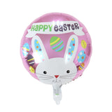 Globo Metálico de Pascua con Ilustración de Conejito, 45 cm