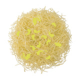 Pasto Decorativo de Plástico con Confetti "Happy Easter", Color Amarillo, 43gr