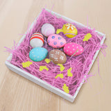 Pasto Decorativo de Plástico con Confetti "Happy Easter", Color Rosa, 43gr
